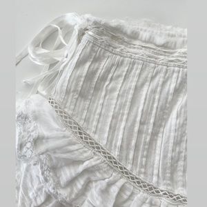 LoveShackFancy white ruffle skirt